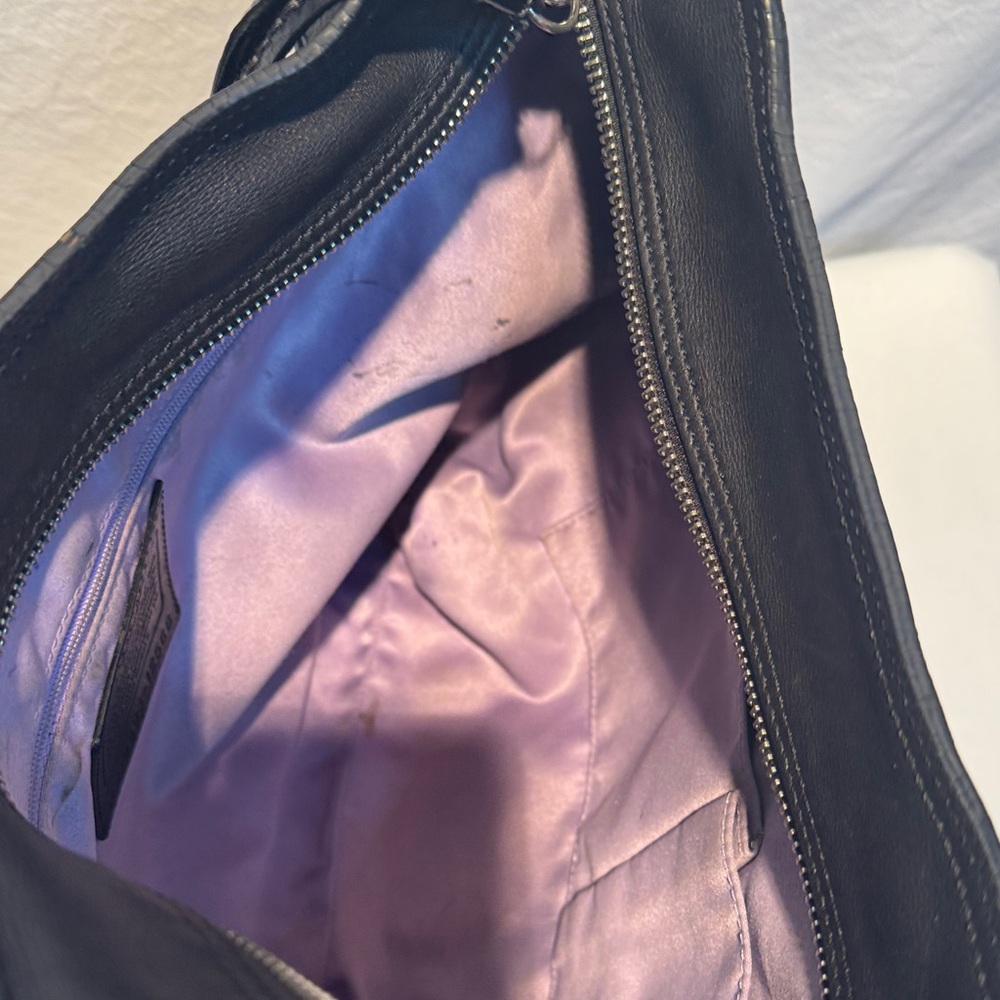 Coach Black and Gray Signature Crossbody Bag - Picture 6 of 13